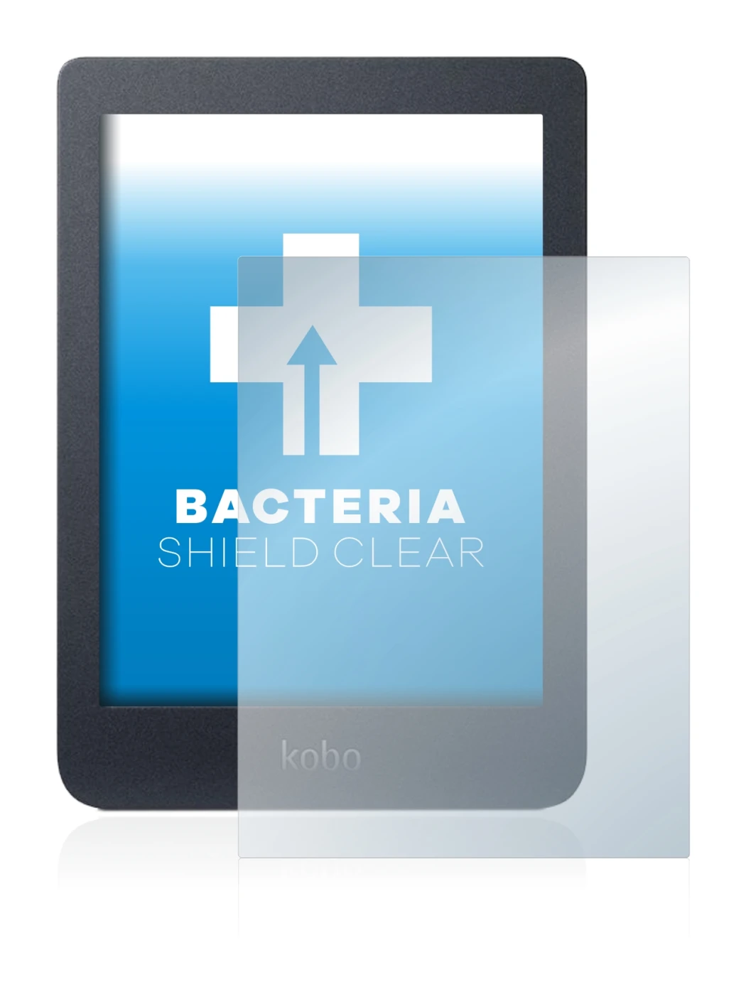 Image de l'appareil Kobo Nia avec une grande variété de protections d'écran.