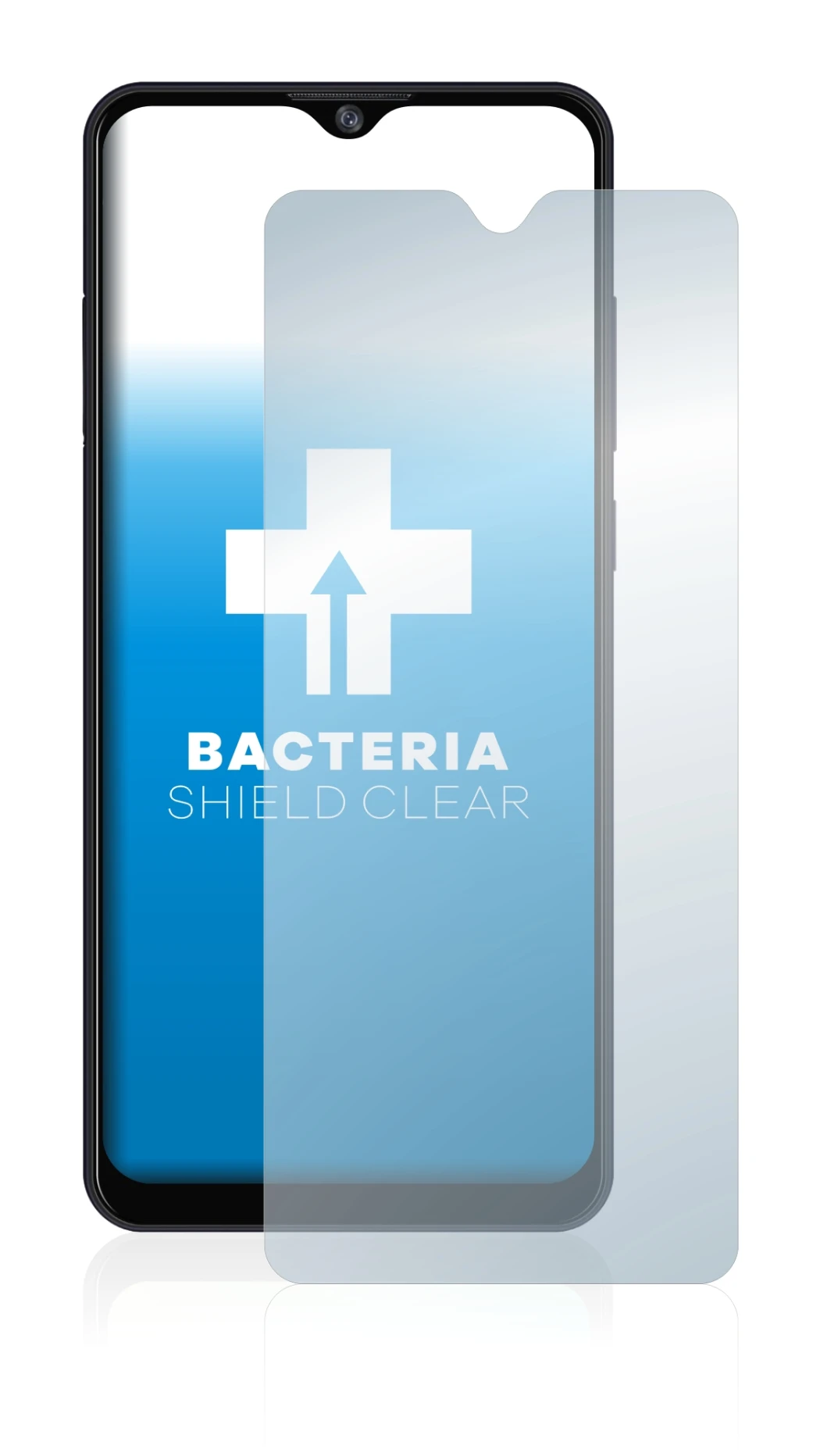 Image de l'appareil ZTE Blade A7s 2020 avec une grande variété de protections d'écran.