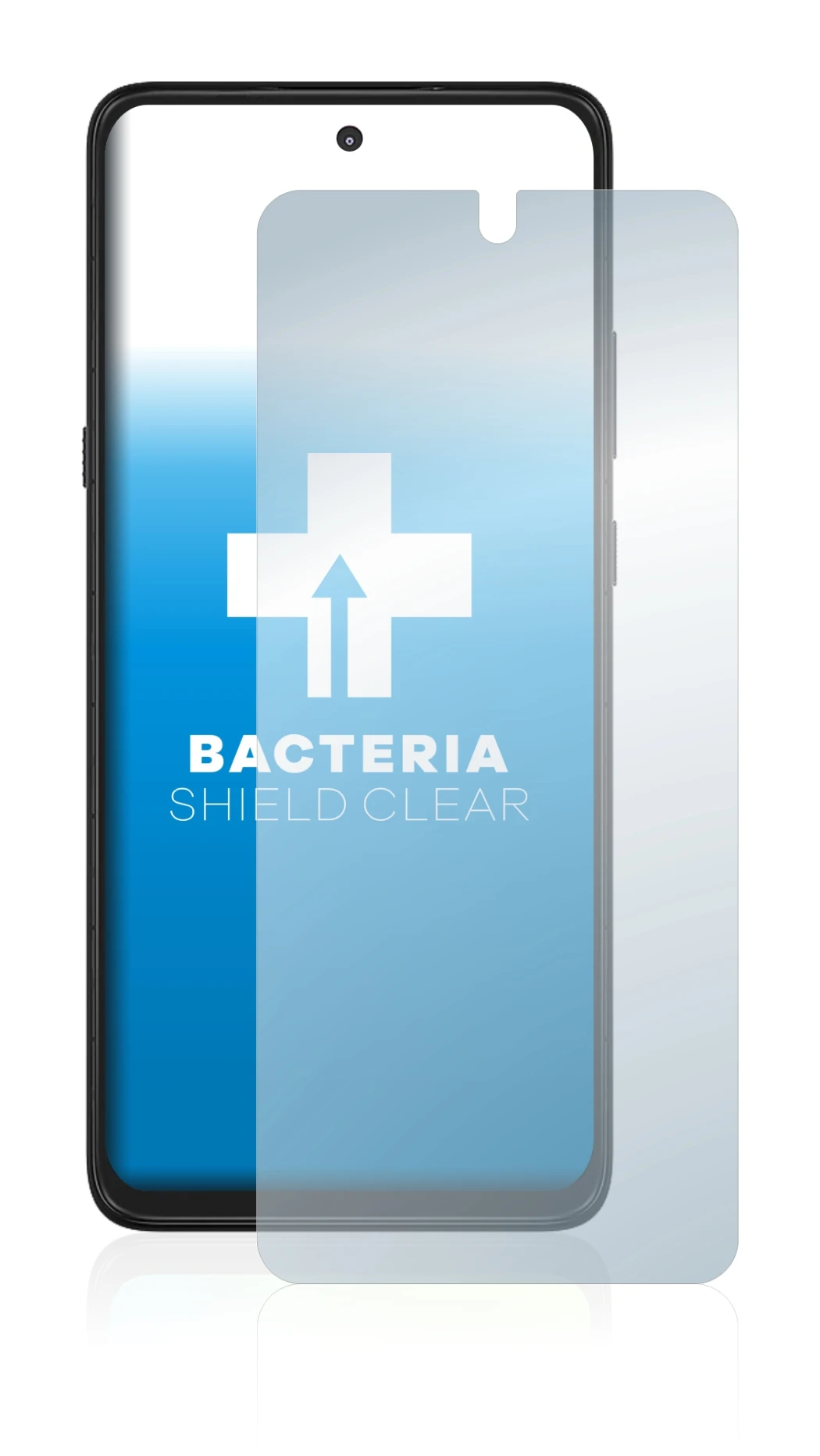 Image de l'appareil Motorola Moto G 5G avec une grande variété de protections d'écran.