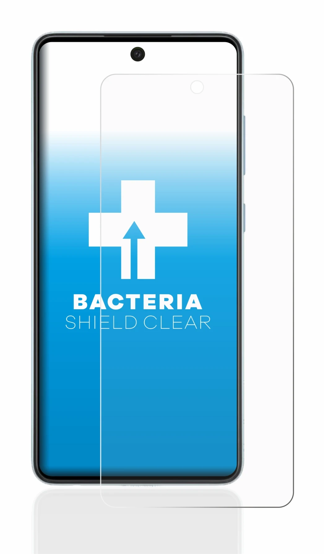 Image de l'appareil Samsung Galaxy A52 5G avec une grande variété de protections d'écran.