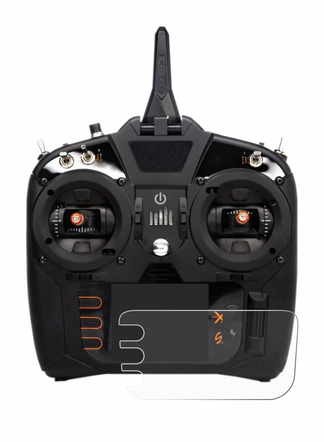Image de l'appareil Spektrum NX8 avec une grande variété de protections d'écran.