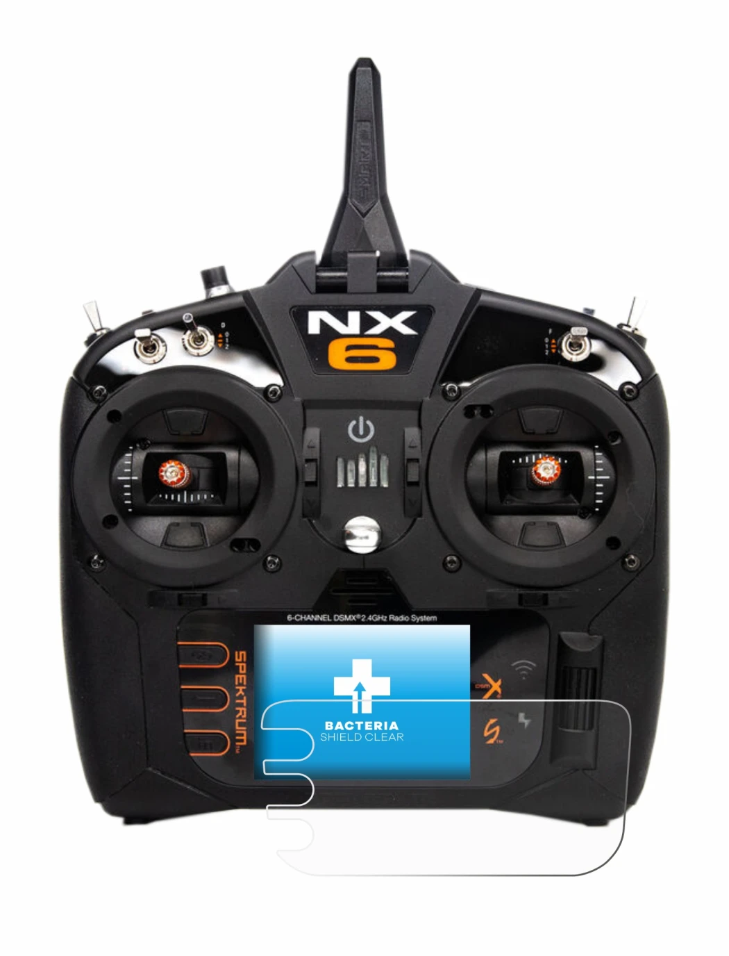 Image de l'appareil Spektrum NX10 avec une grande variété de protections d'écran.