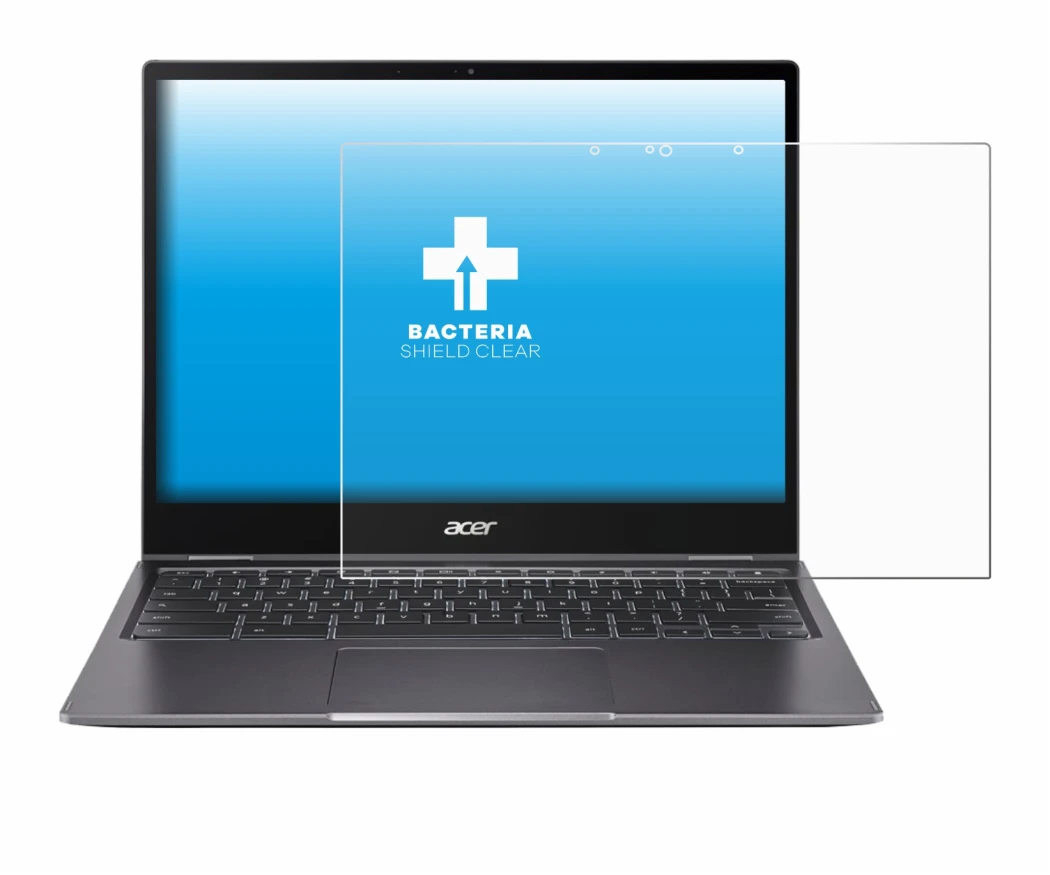 Image de l'appareil Acer Chromebook Spin 713 avec une grande variété de protections d'écran.