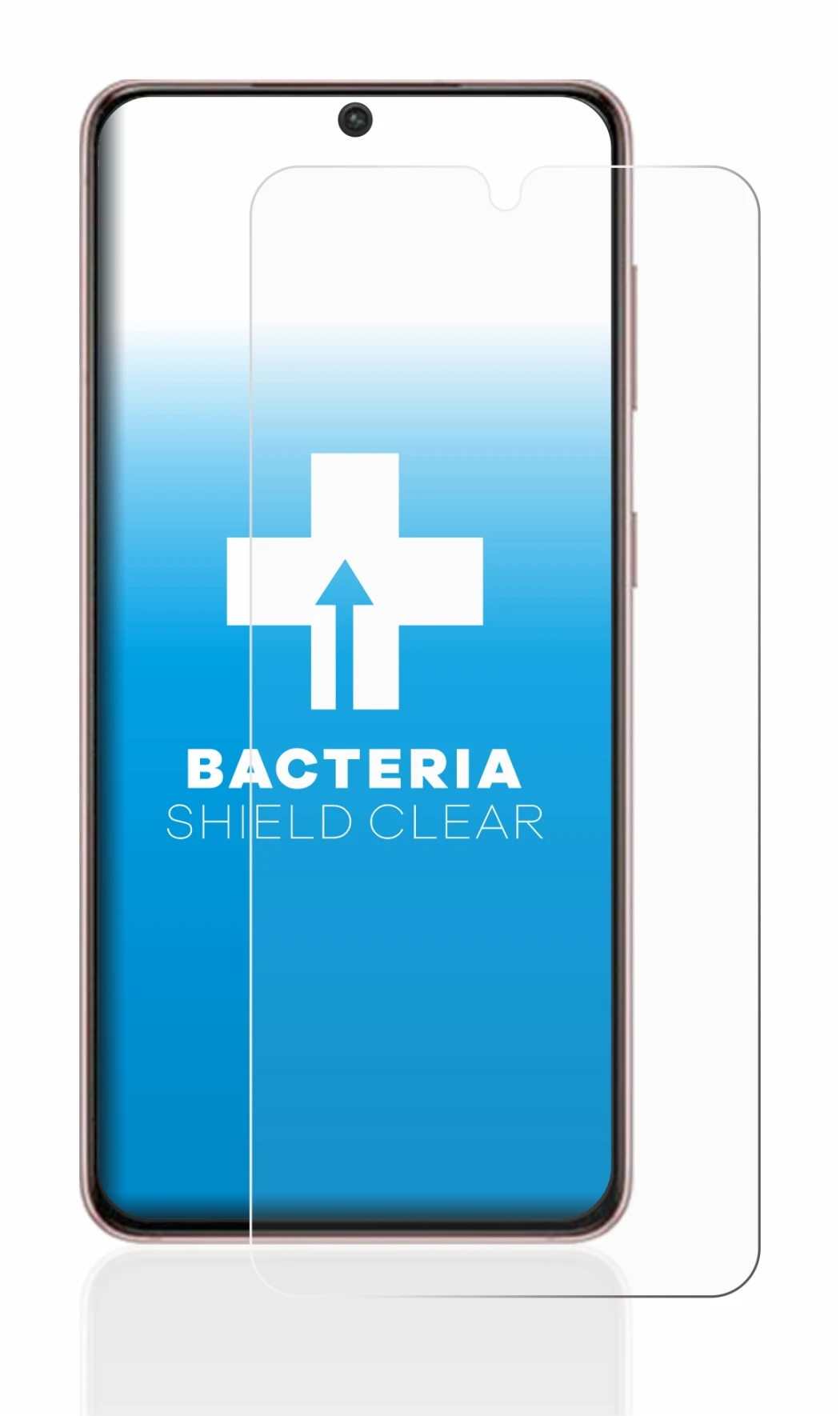 Image de l'appareil Samsung Galaxy S21 avec une grande variété de protections d'écran.