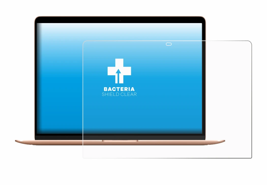 Image de l'appareil Apple MacBook Air M1 2020 avec une grande variété de protections d'écran.