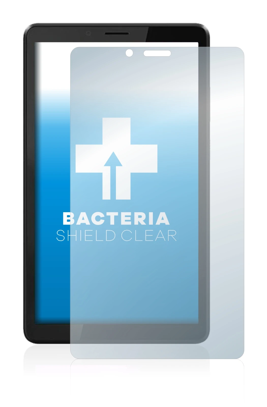 Image de l'appareil Lenovo Tab M7 (3ème Gen.) avec une grande variété de protections d'écran.