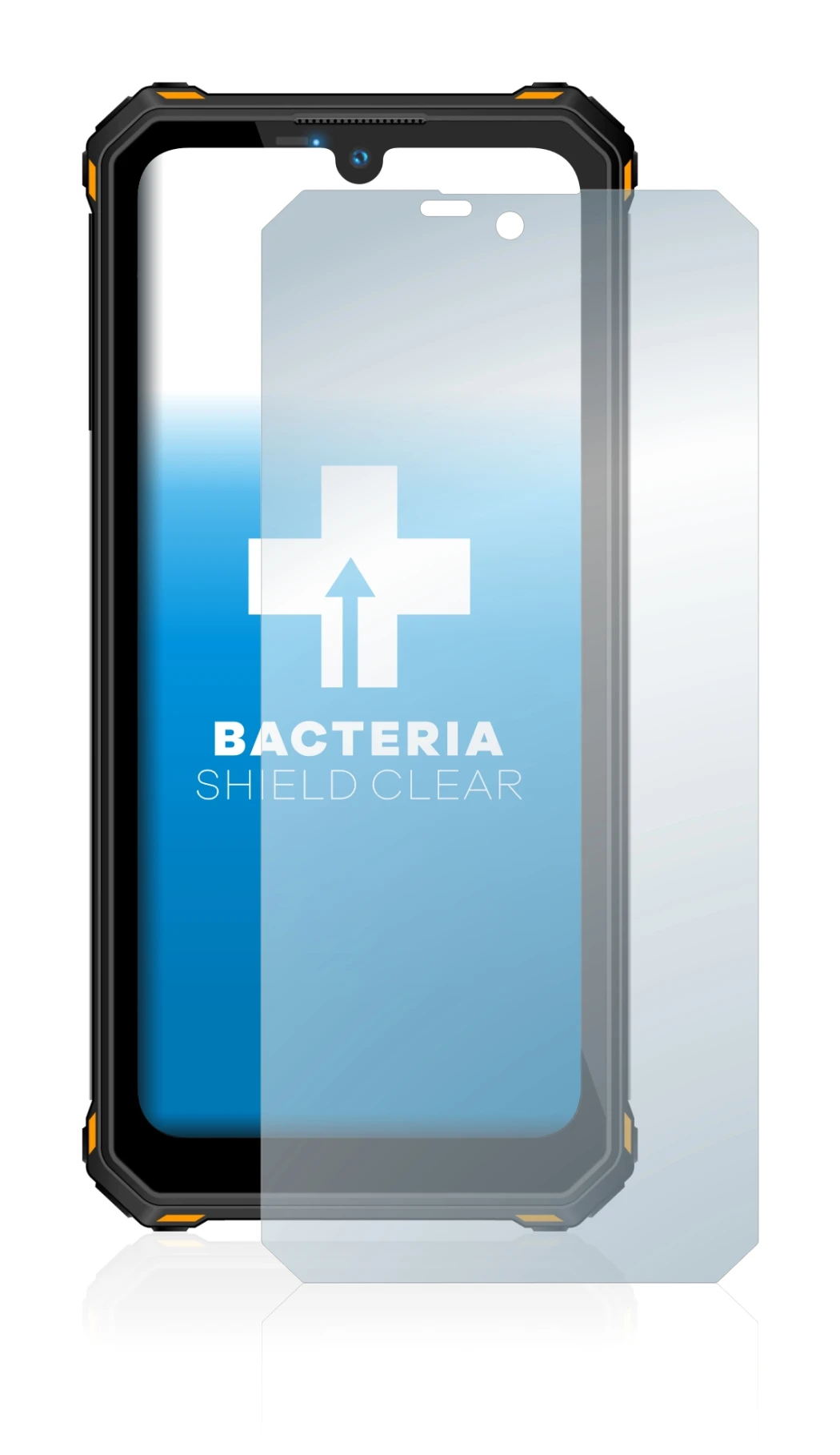 Image de l'appareil Oukitel WP15 5G avec une grande variété de protections d'écran.