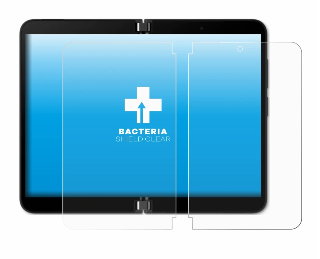 Image de l'appareil Microsoft Surface Duo 2 (Affichage interne) avec une grande variété de protections d'écran.