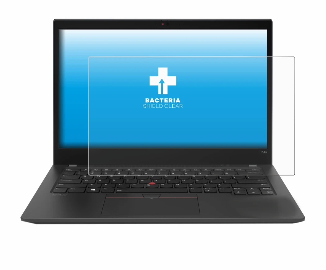 Image de l'appareil Lenovo ThinkPad T14s Gen 2 avec une grande variété de protections d'écran.