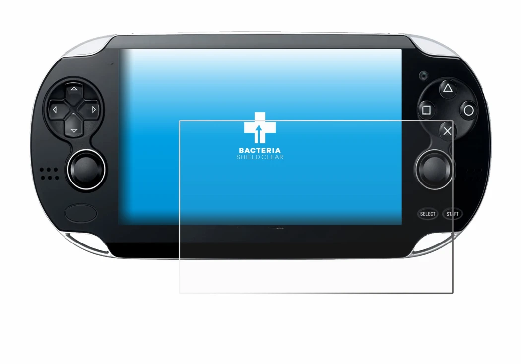 Image de l'appareil Sony Playstation PS Vita avec une grande variété de protections d'écran.