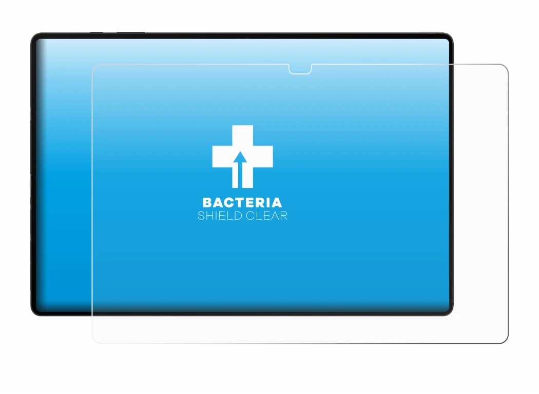 Image de l'appareil Samsung Galaxy Tab S8 Ultra WiFi avec une grande variété de protections d'écran.