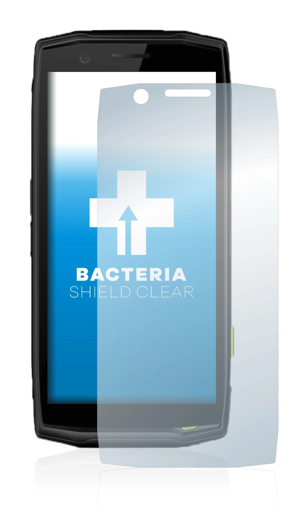 Image de l'appareil Crosscall Action-X5 avec une grande variété de protections d'écran.