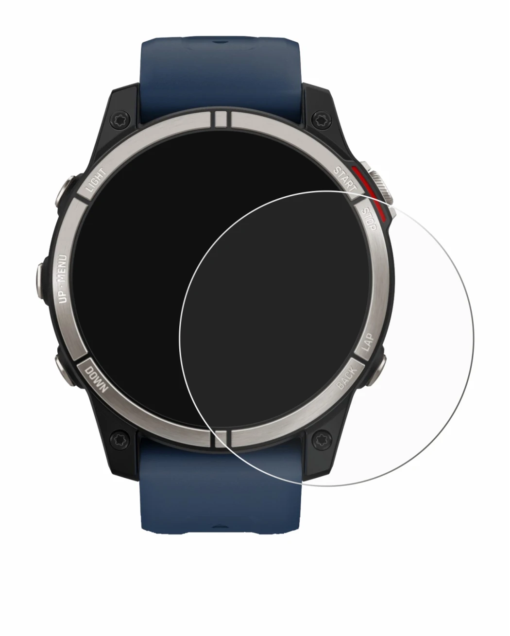 Image de l'appareil Garmin quatix 7 avec une grande variété de protections d'écran.