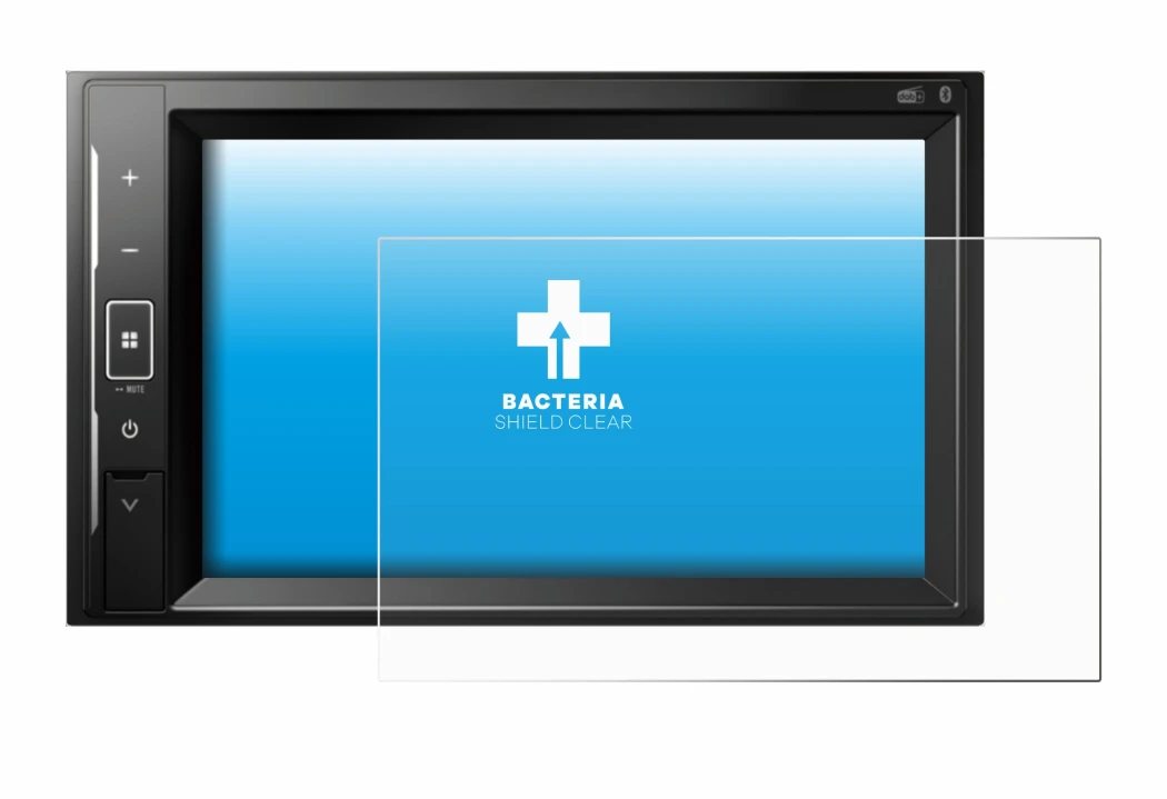 Image de l'appareil Pioneer AVH-A240DAB avec une grande variété de protections d'écran.