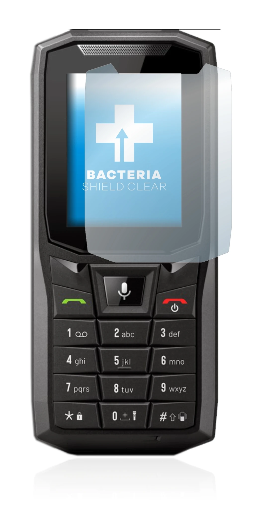 Image de l'appareil Crosscall Core-S4 avec une grande variété de protections d'écran.