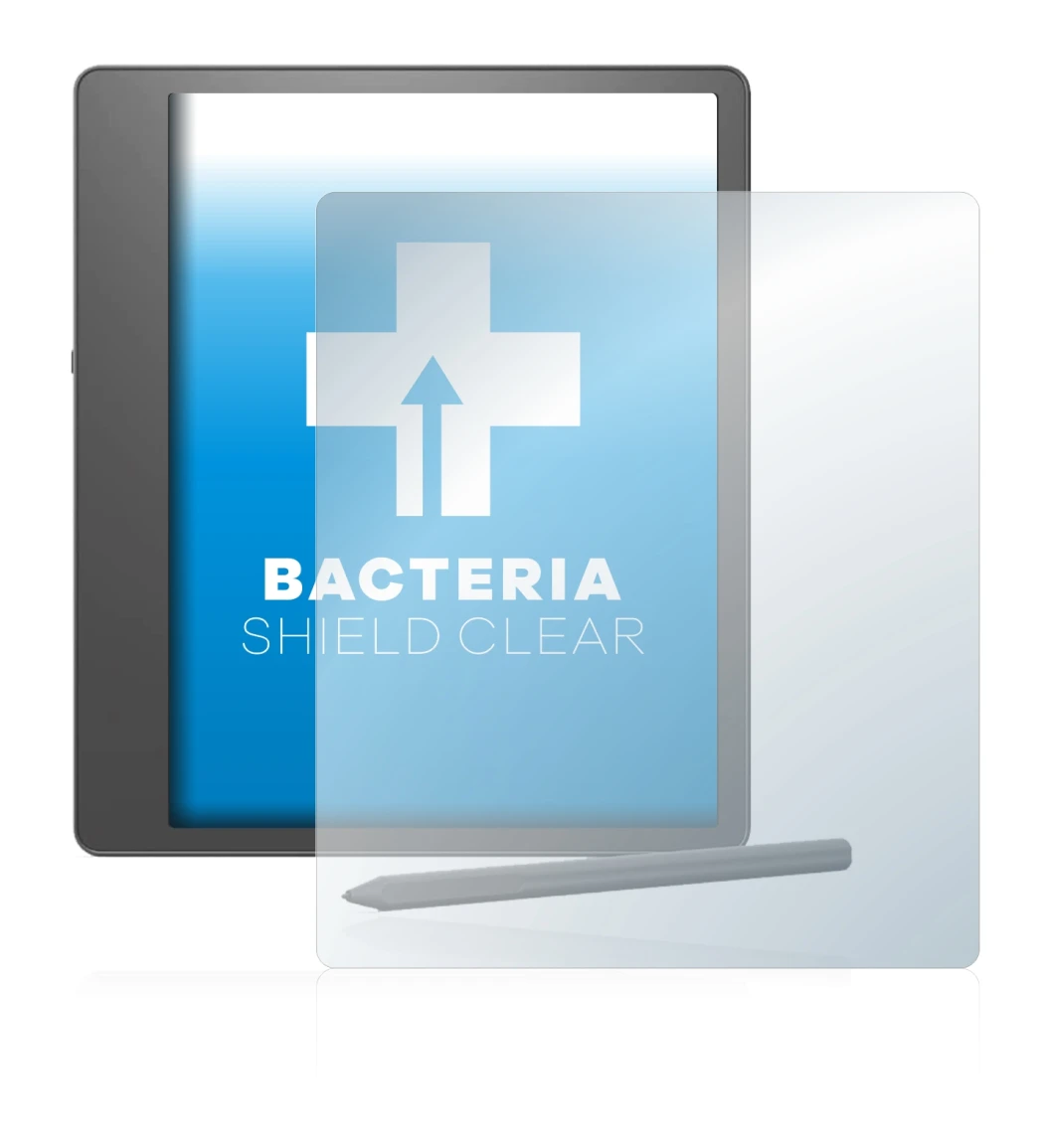 Image de l'appareil Amazon Kindle Scribe avec une grande variété de protections d'écran.