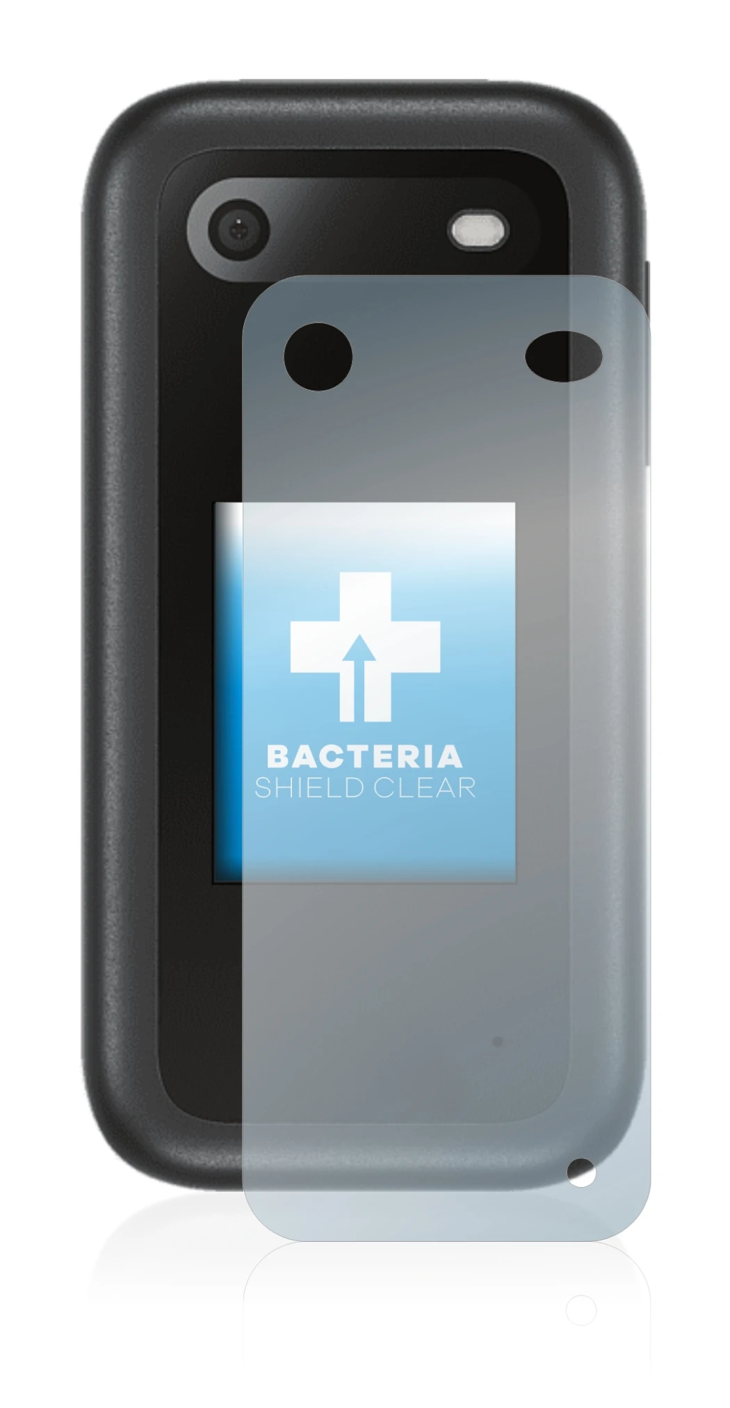 Image de l'appareil Nokia 2660 Flip (Arrière) avec une grande variété de protections d'écran.