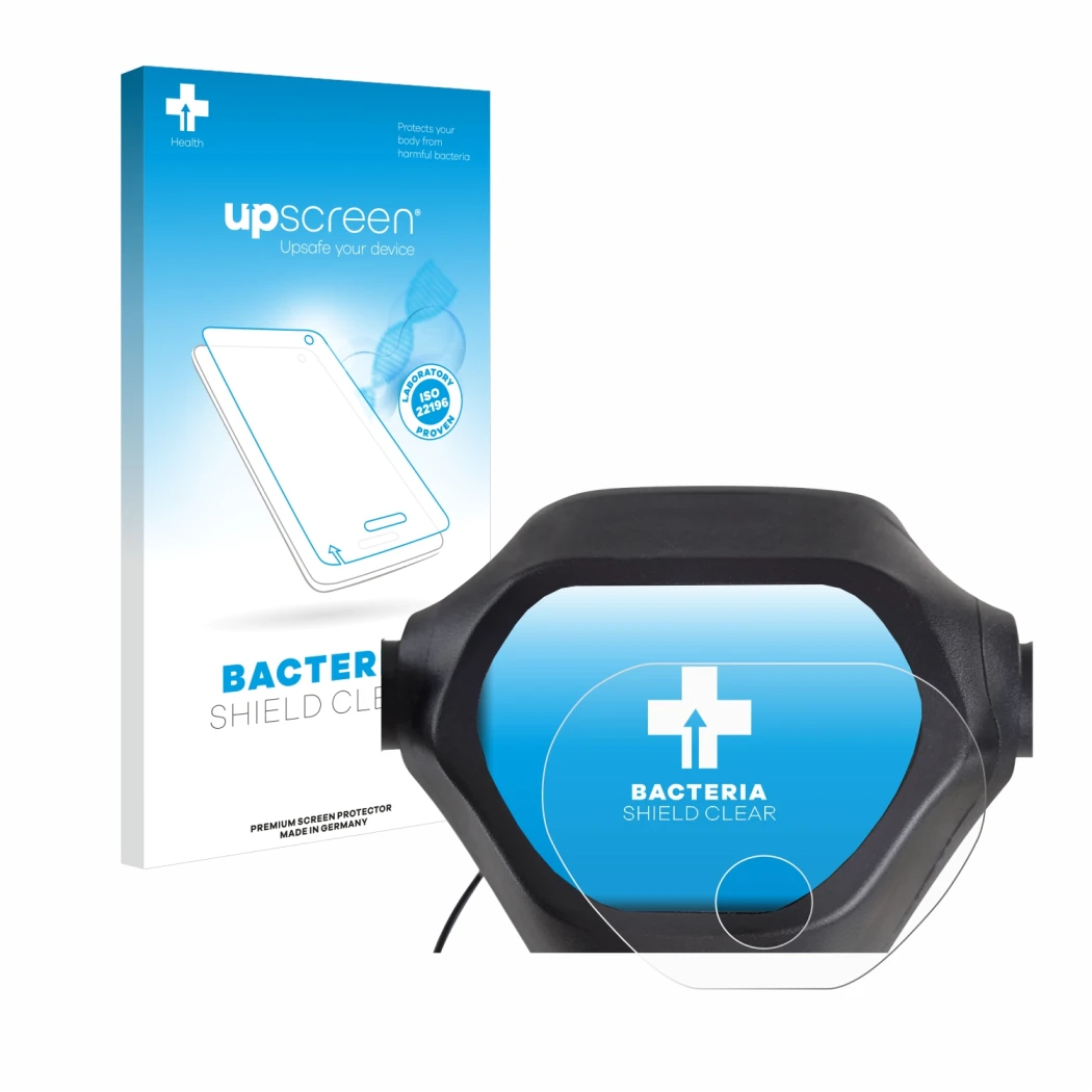 Face avant d’un emballage produit avec le logo de la marque upscreen. À côté, l’appareil Epowerfun ePF-2 est représenté avec l