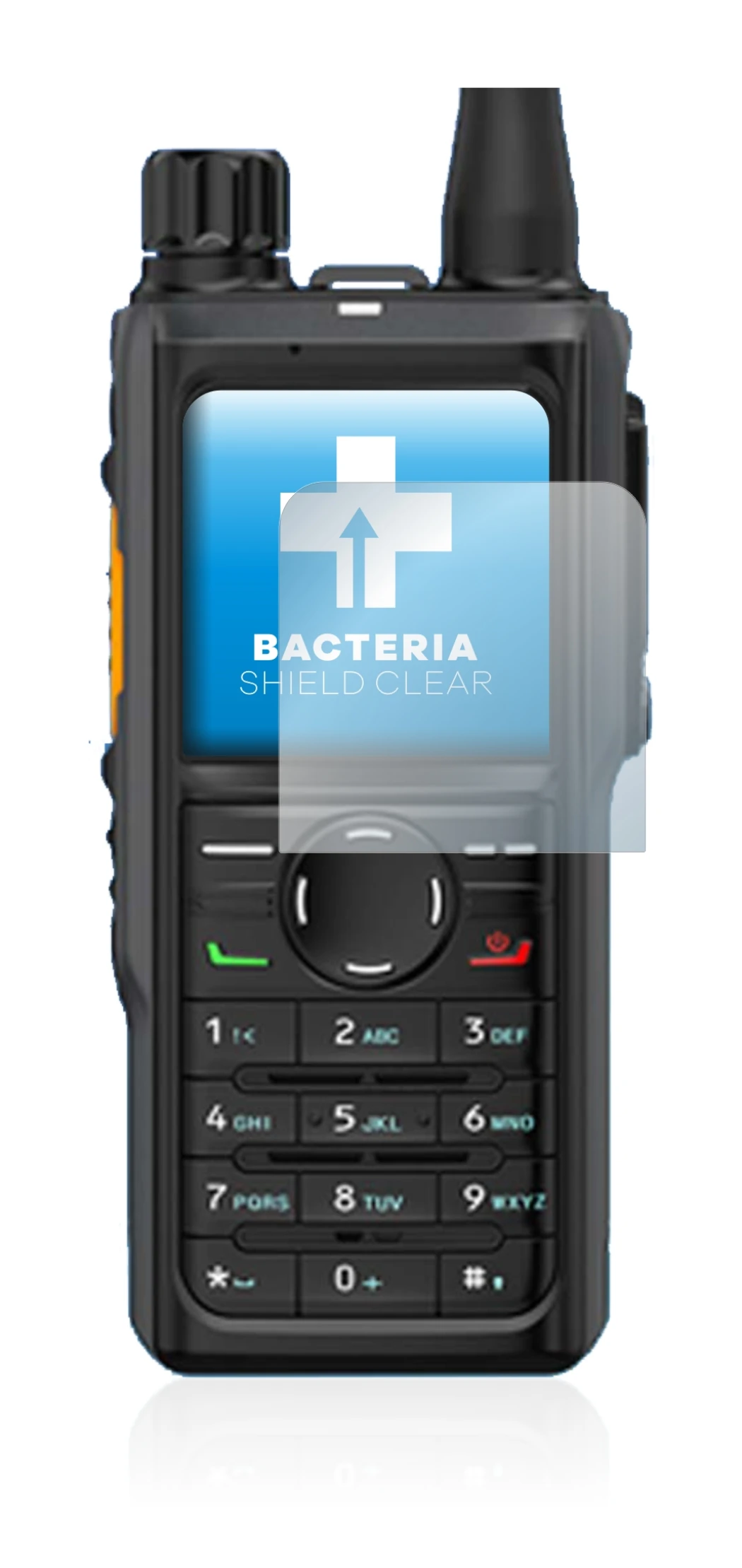 Image de l'appareil Hytera HP 685 avec une grande variété de protections d'écran.