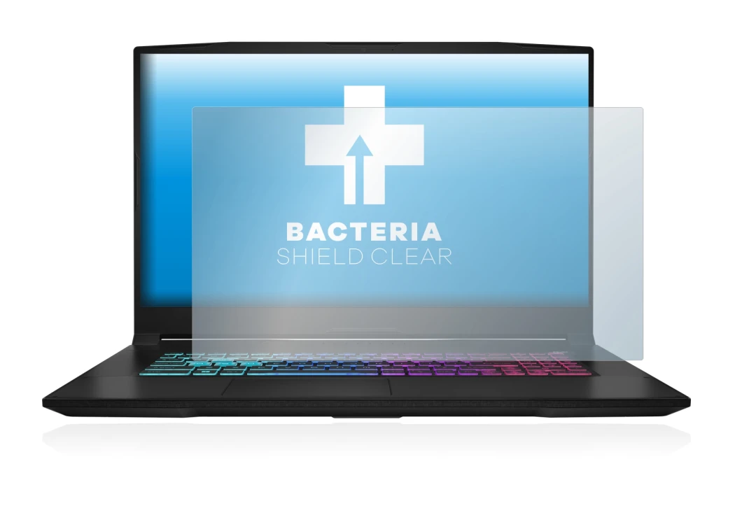 Image de l'appareil MSI Katana 17 B13V avec une grande variété de protections d'écran.