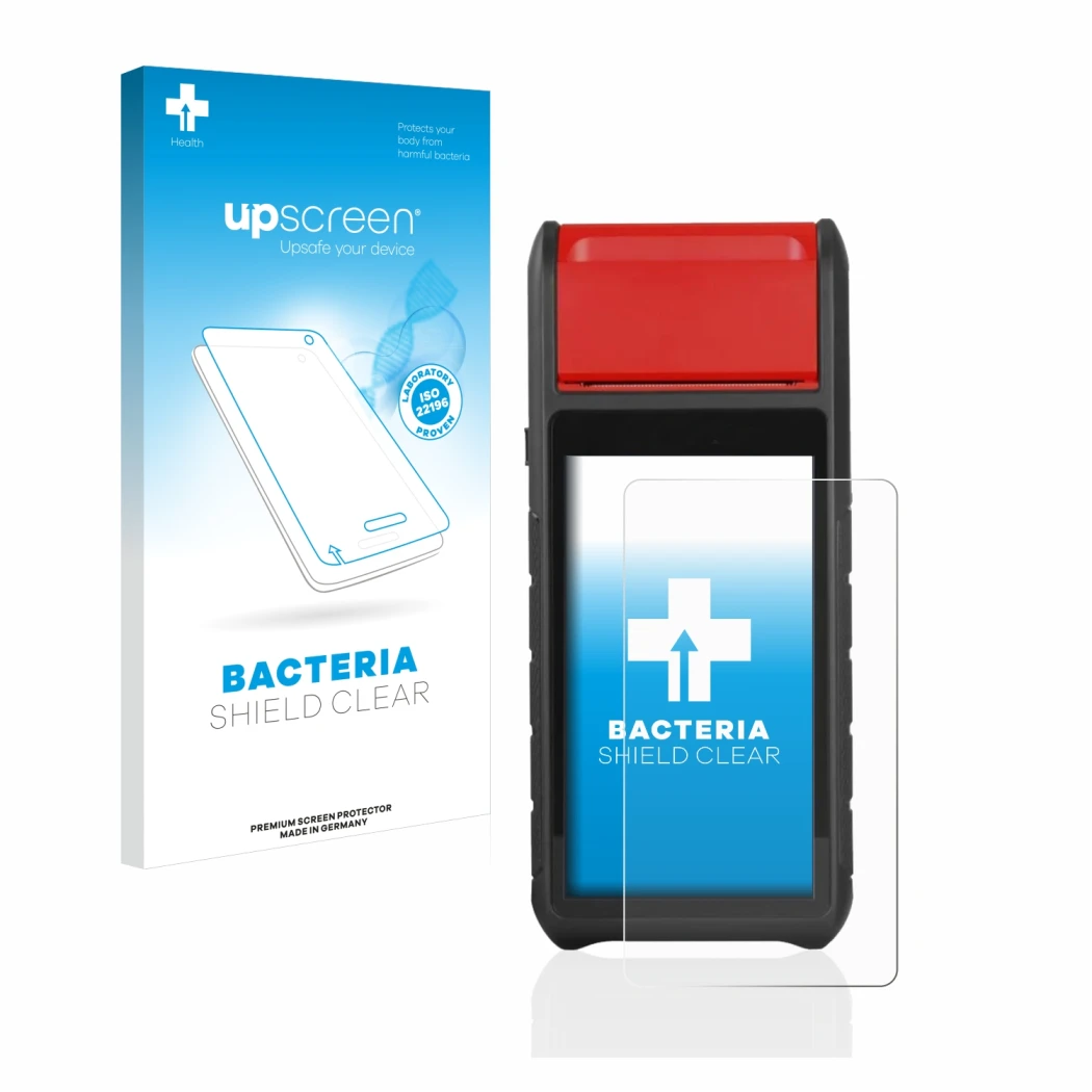 Face avant d’un emballage produit avec le logo de la marque upscreen. À côté, l’appareil Autel MaxiBAS BT608 est représenté av