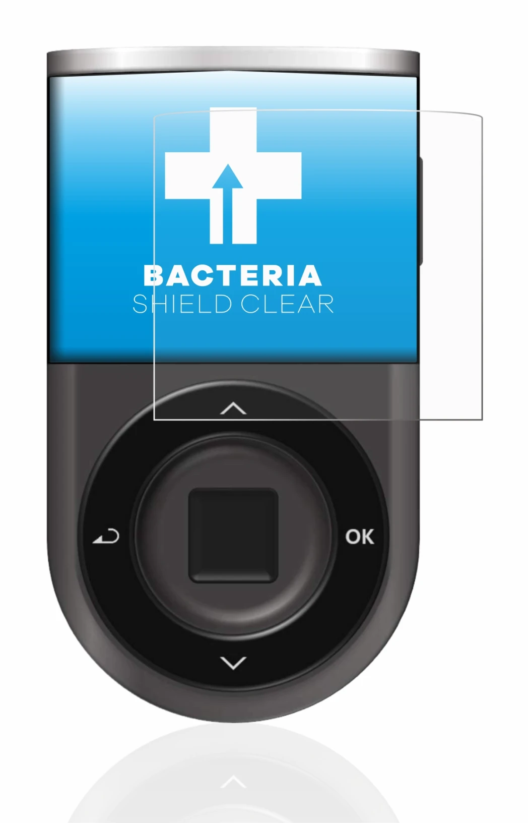 Image de l'appareil D’CENT Biometric Wallet avec une grande variété de protections d'écran.