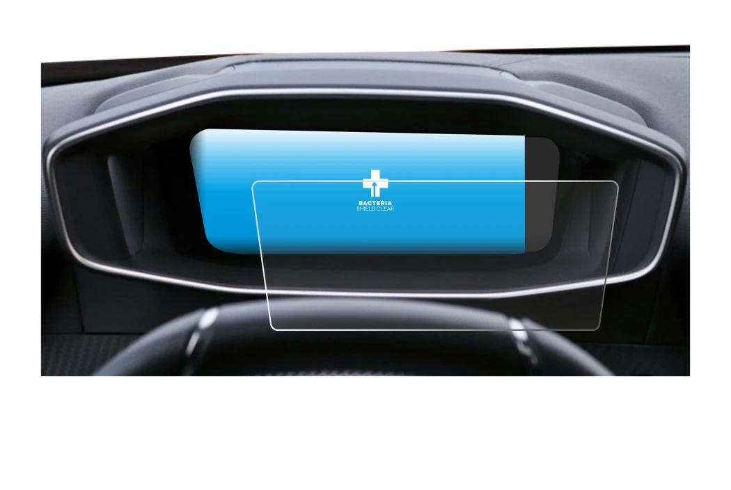 Image de l'appareil Peugeot 2008 2022 Cockpit avec une grande variété de protections d'écran.