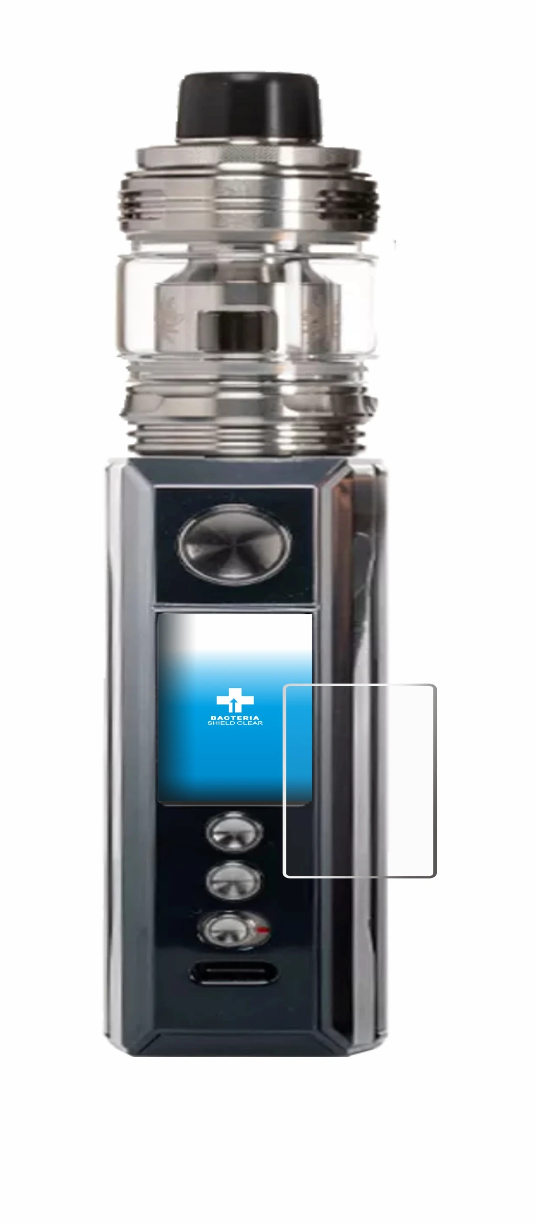 Image de l'appareil Voopoo Drag M100S avec une grande variété de protections d'écran.
