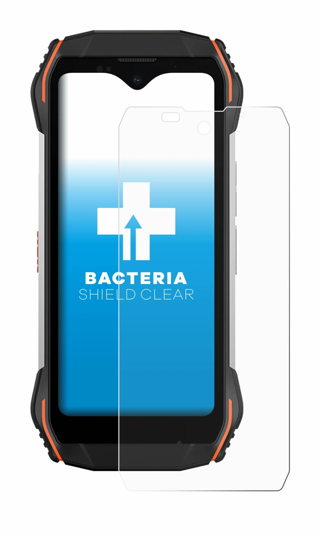 Image de l'appareil Blackview N6000 avec une grande variété de protections d'écran.