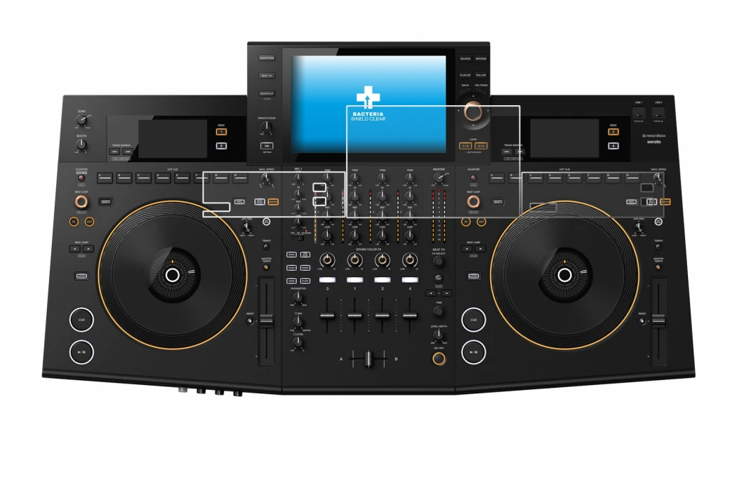 Image de l'appareil Pioneer OPUS-QUAD avec une grande variété de protections d'écran.