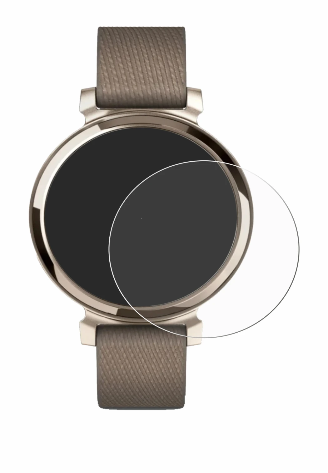 Image de l'appareil Garmin Lily 2 avec une grande variété de protections d'écran.