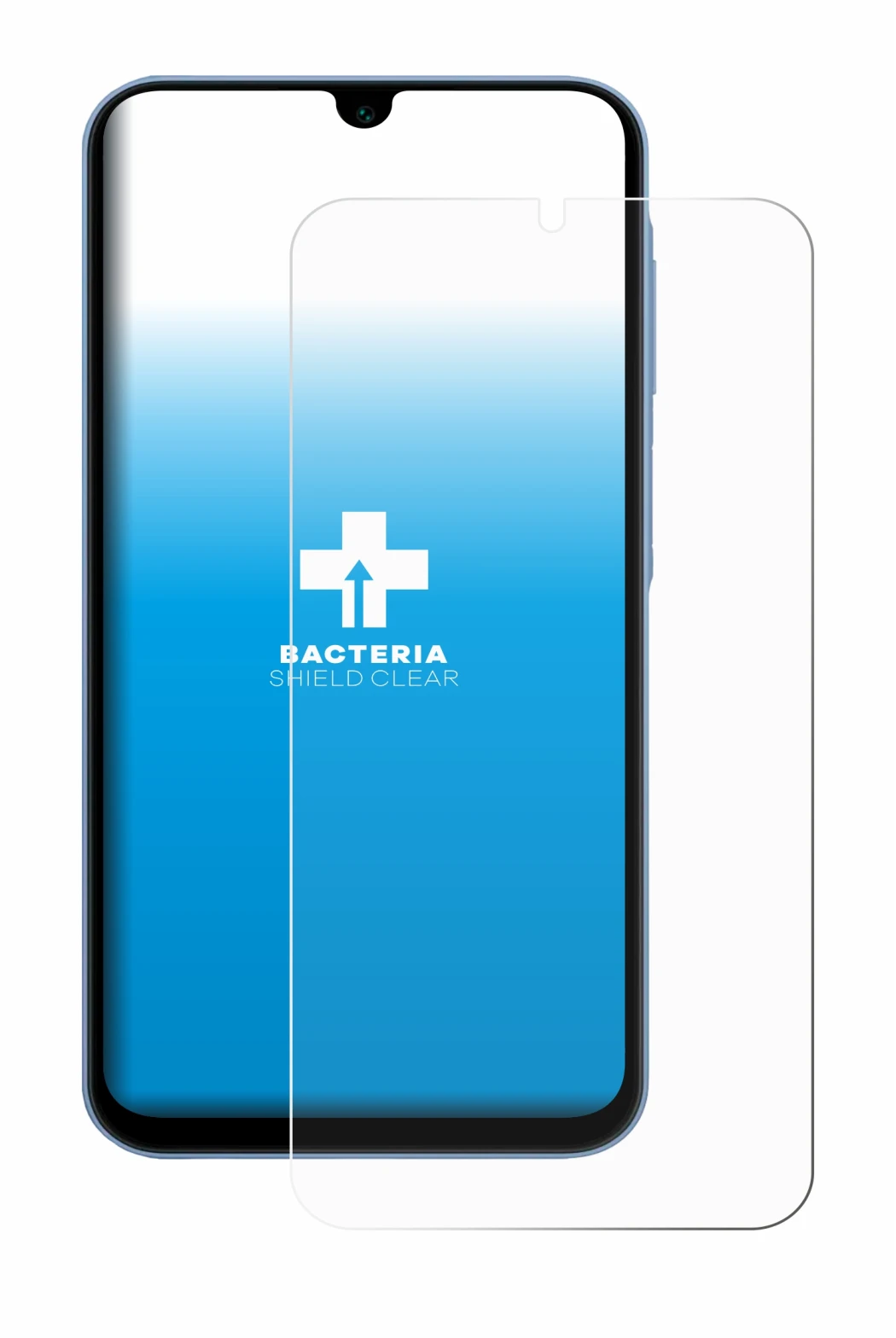 Image de l'appareil Samsung Galaxy A15 5G avec une grande variété de protections d'écran.