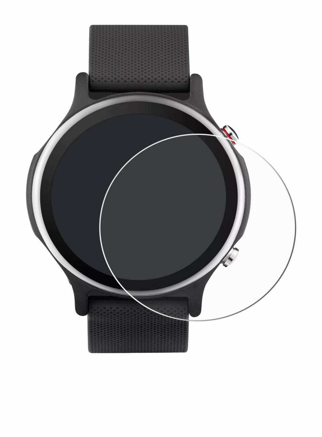 Image de l'appareil ASUS VivoWatch 6 avec une grande variété de protections d'écran.