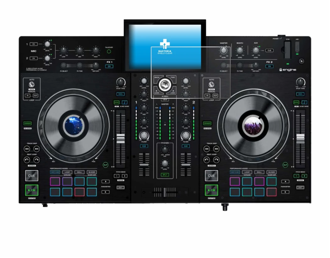 Image de l'appareil Denon DJ Prime 2 avec une grande variété de protections d'écran.