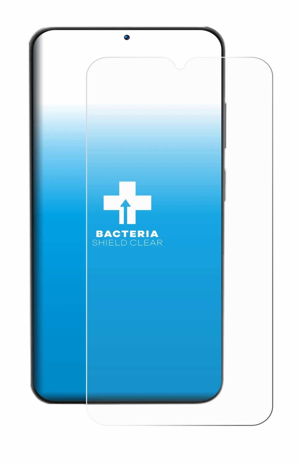 Image de l'appareil Doogee N55 avec une grande variété de protections d'écran.