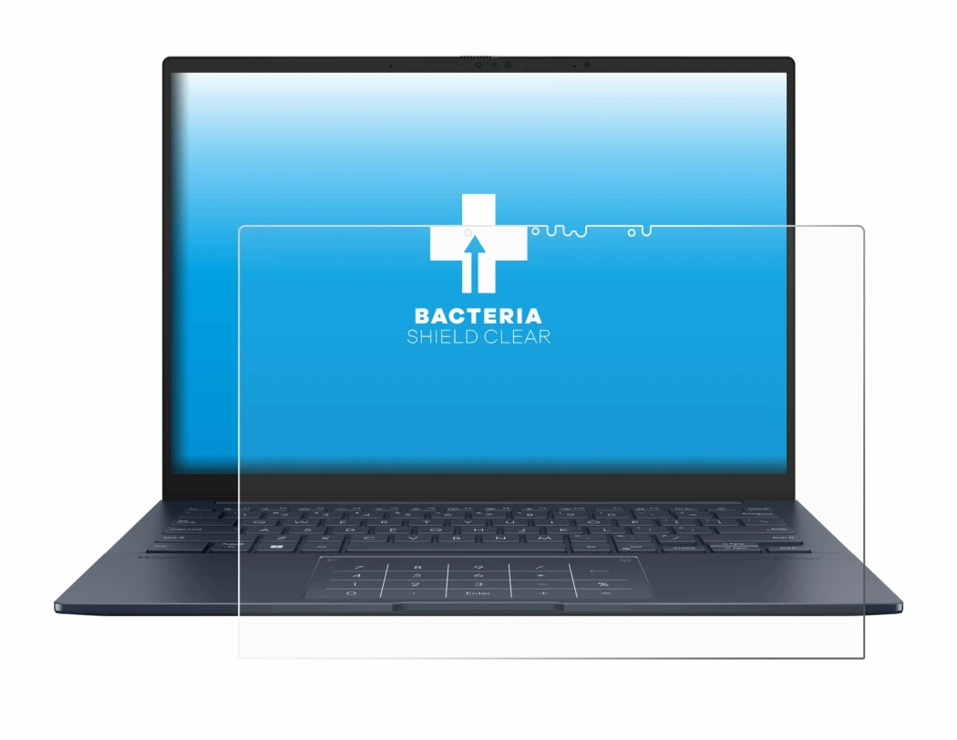 Image de l'appareil ASUS ZenBook 14 OLED UX3405 Touch avec une grande variété de protections d'écran.