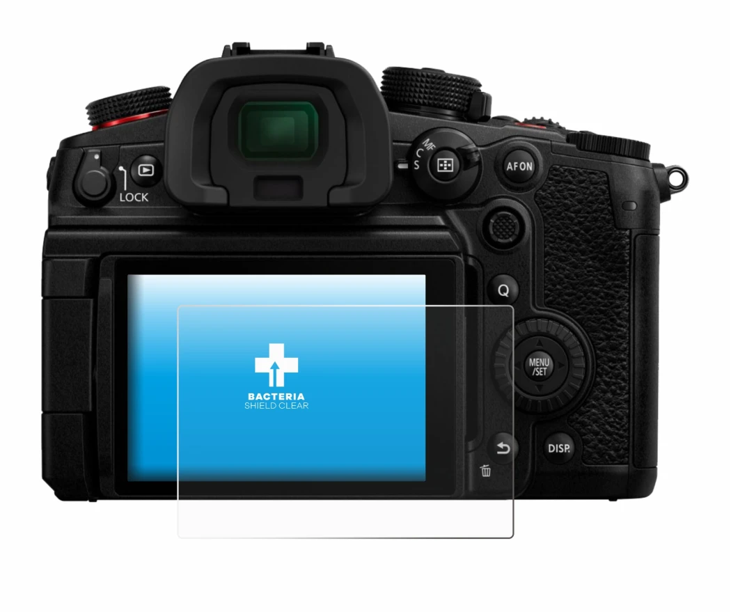 Image de l'appareil Panasonic Lumix DC-GH7 avec une grande variété de protections d'écran.