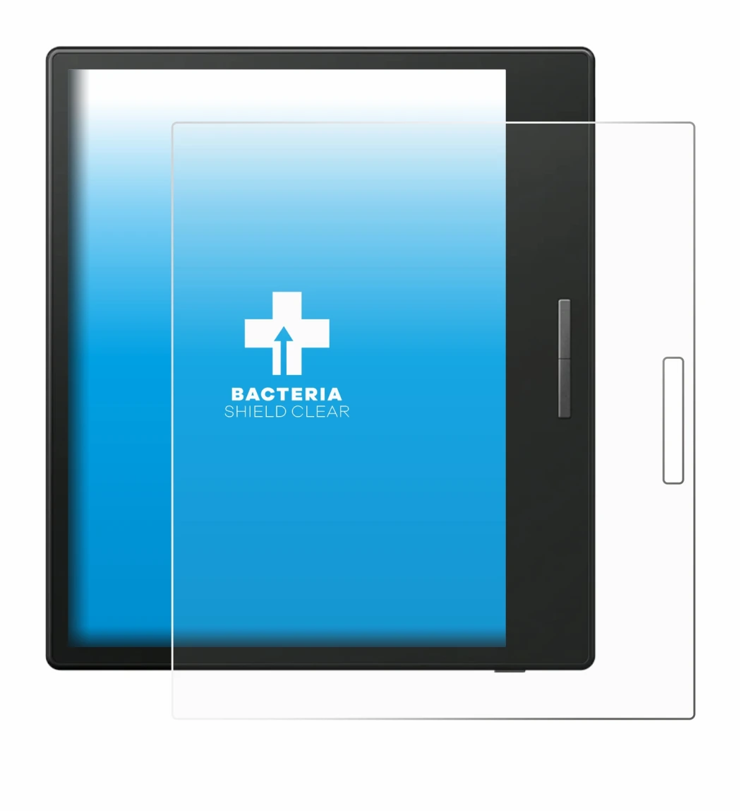 Image de l'appareil Boox Go Color 7 avec une grande variété de protections d'écran.