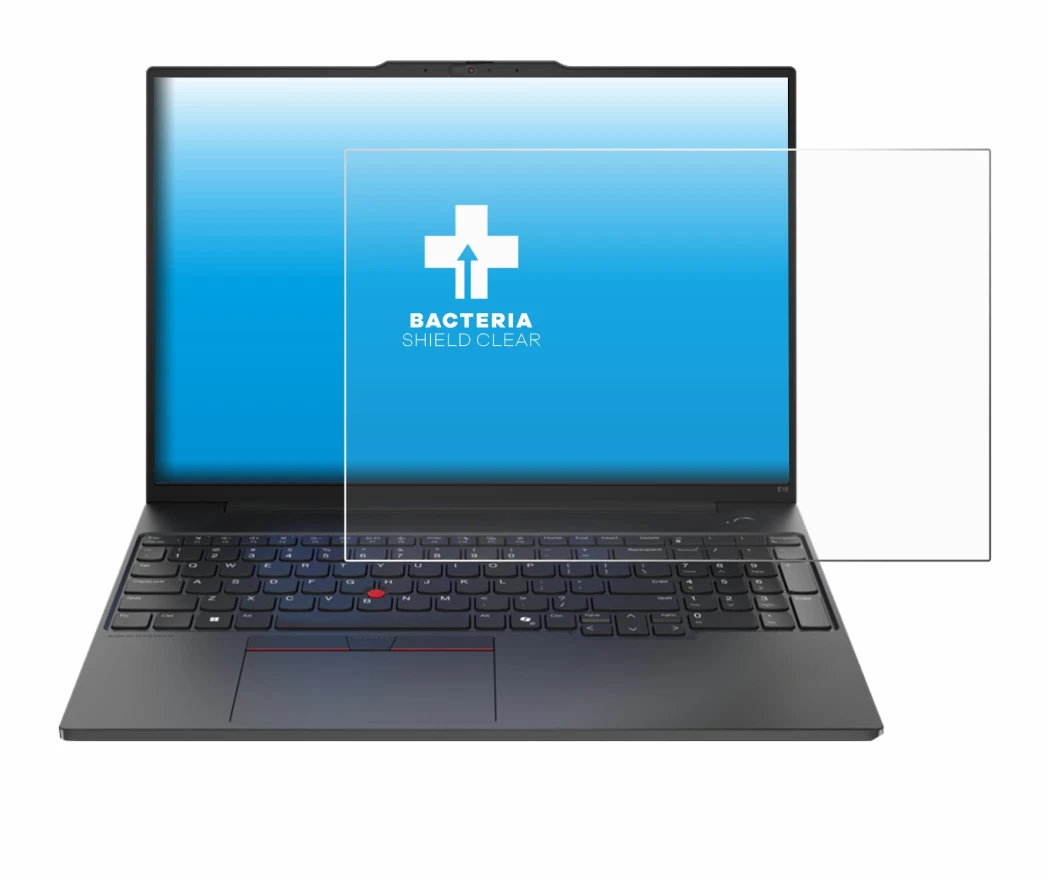 Image de l'appareil Lenovo ThinkPad E16 Gen 2 avec une grande variété de protections d'écran.