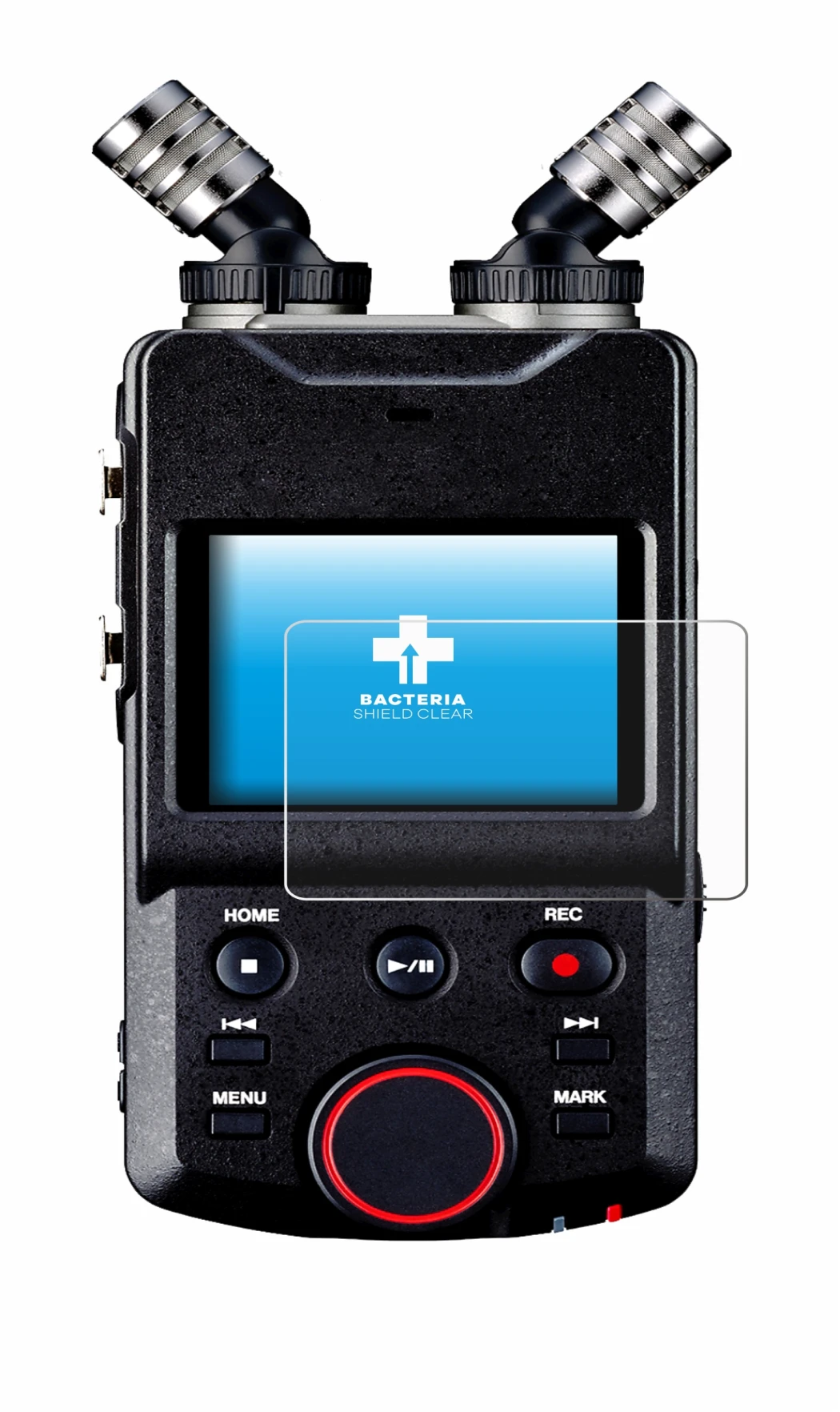 Image de l'appareil Tascam Portacapture X6 avec une grande variété de protections d'écran.