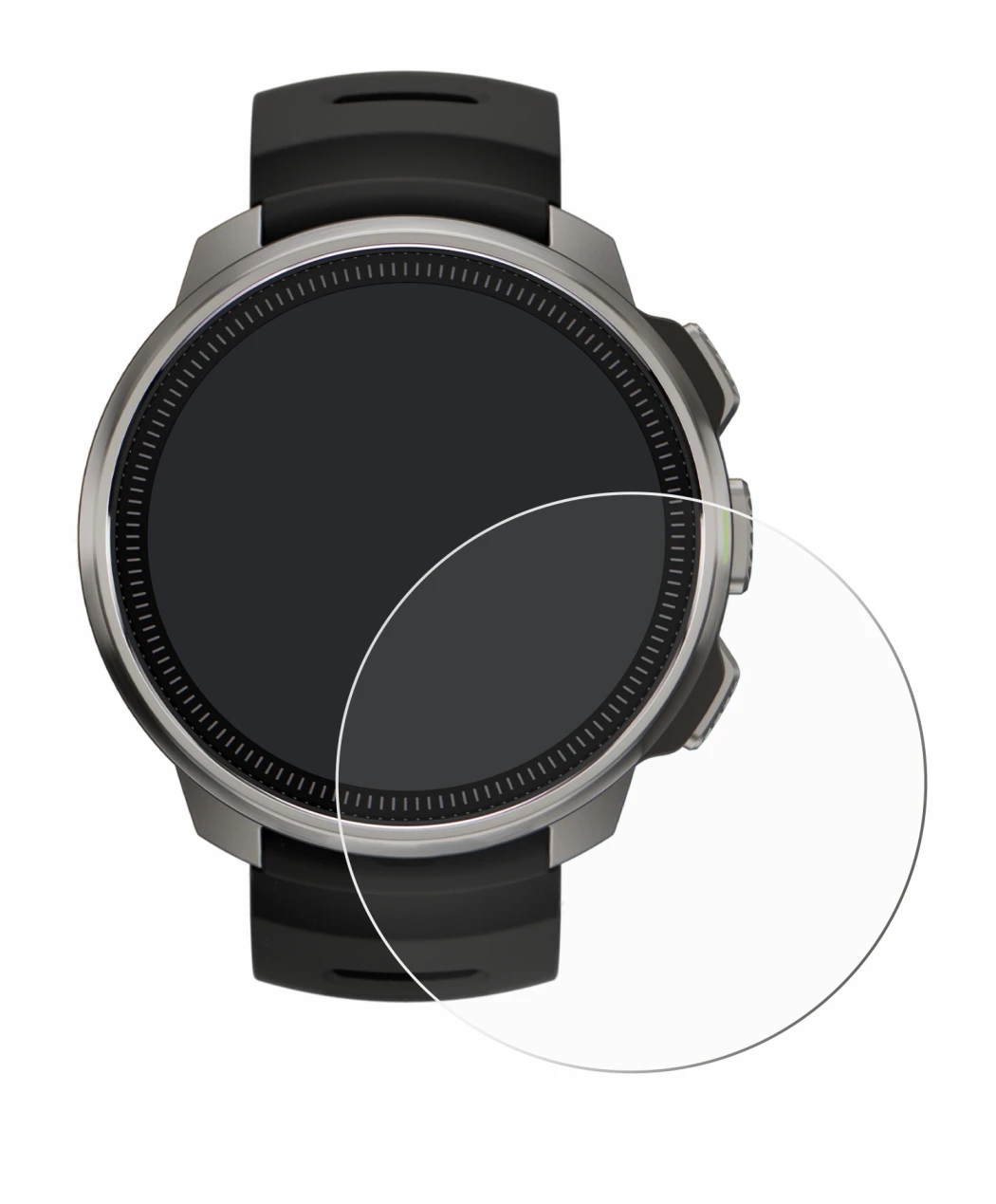 Image de l'appareil Suunto Ocean avec une grande variété de protections d'écran.