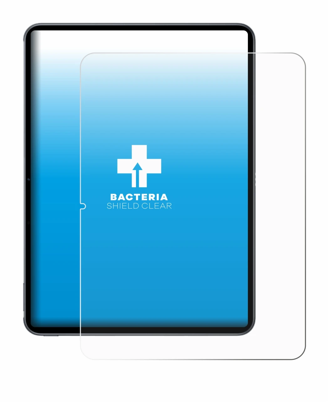 Image de l'appareil OnePlus Pad 2 (portrait) avec une grande variété de protections d'écran.