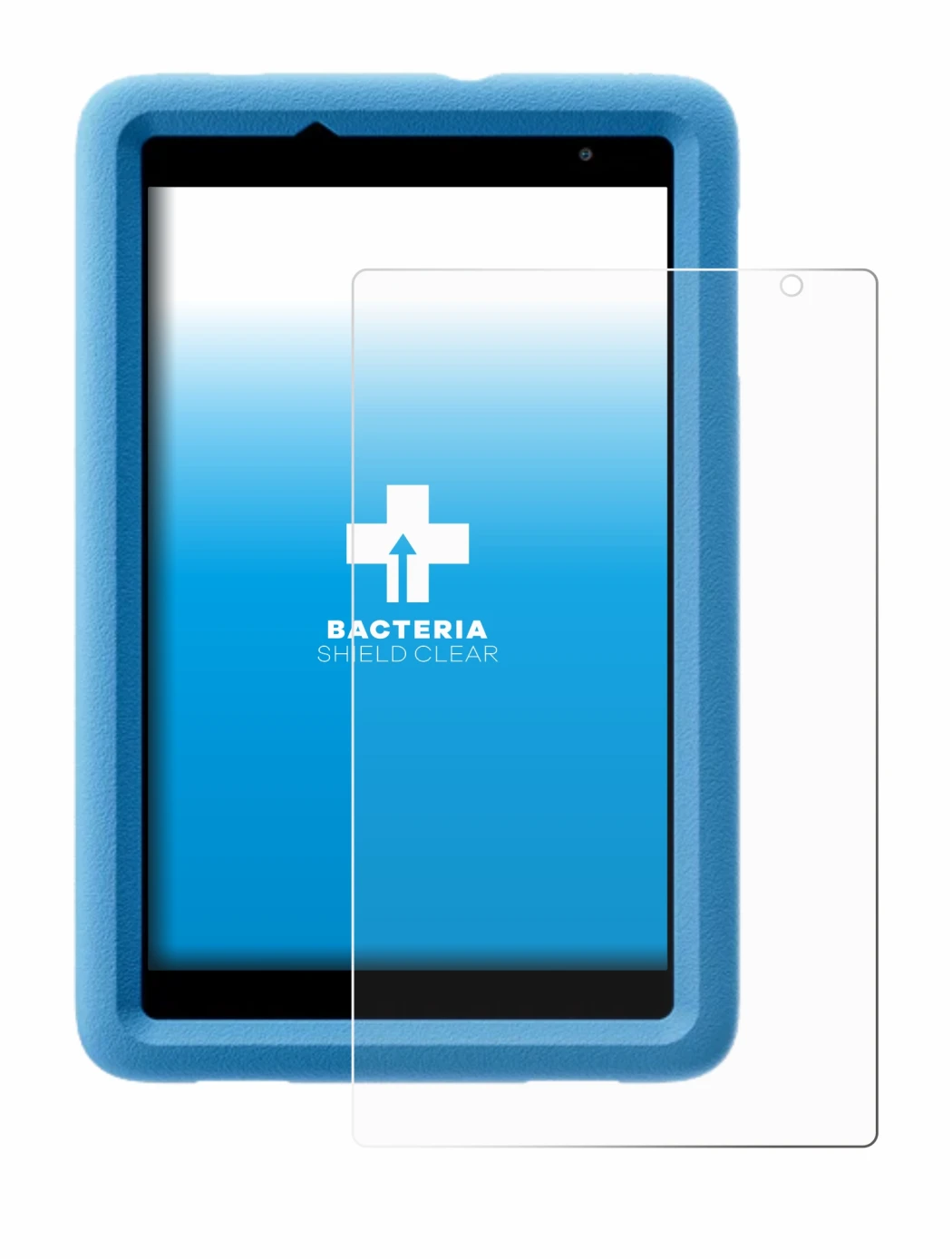 Image de l'appareil Blackview Tab A5 Kids avec une grande variété de protections d'écran.