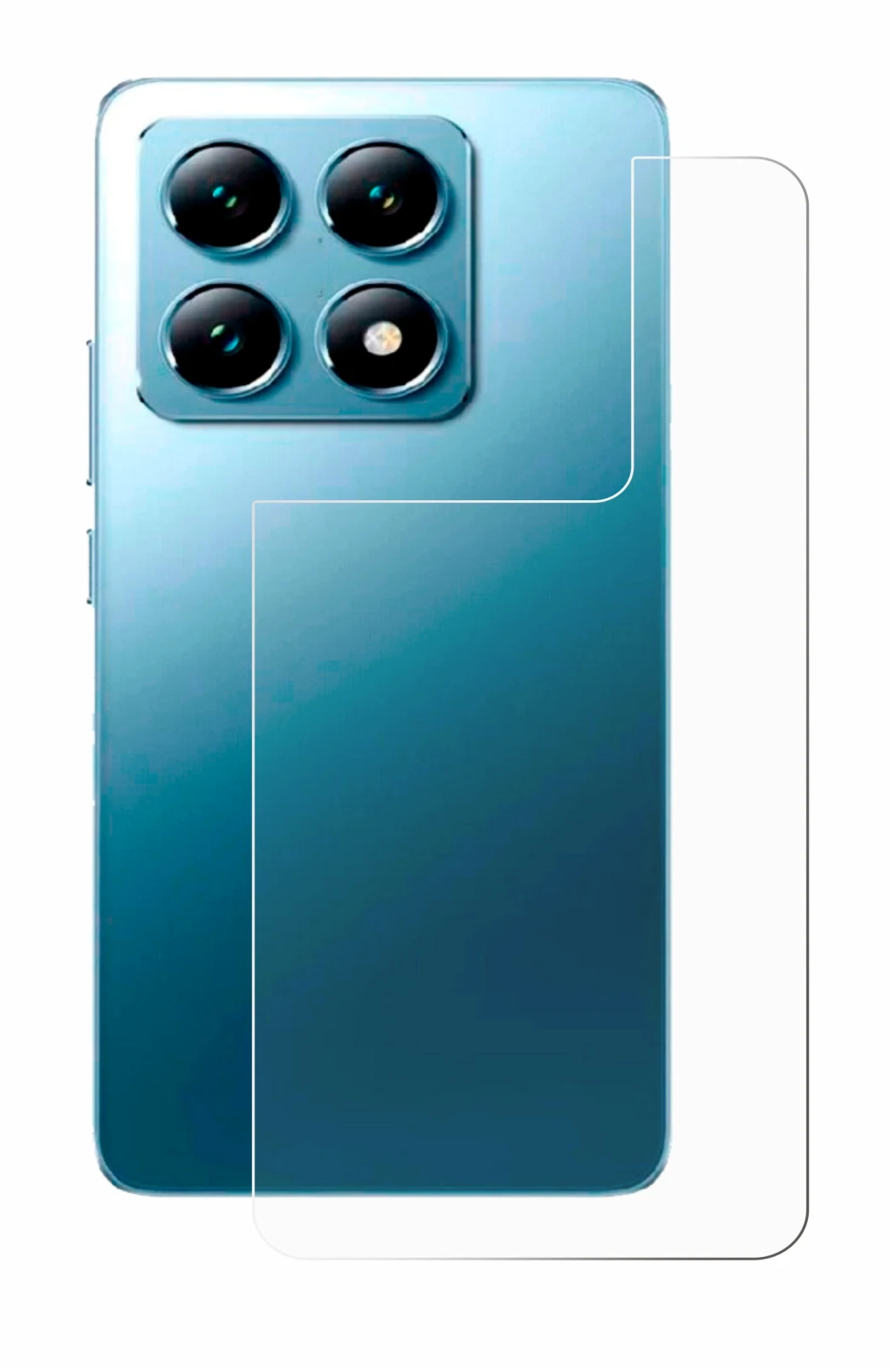 Image de l'appareil Xiaomi 14T (Arrière) avec une grande variété de protections d'écran.