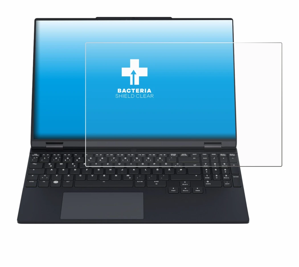 Image de l'appareil Tuxedo InfinityBook Pro 15 Gen 9 avec une grande variété de protections d'écran.