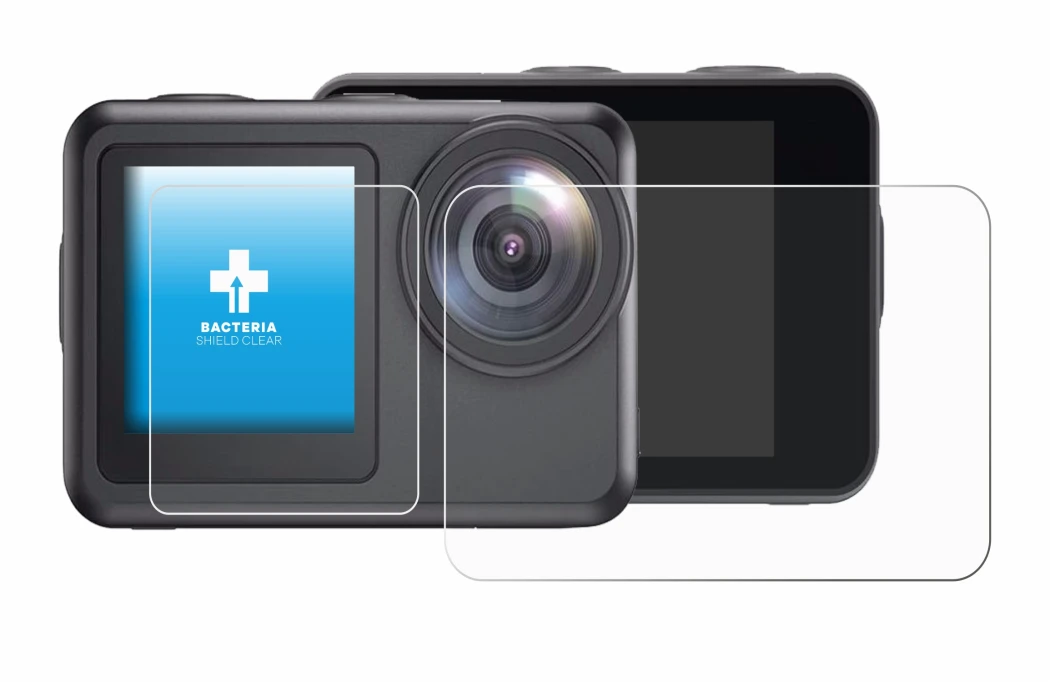 Image de l'appareil Akaso Brave 7 LE avec une grande variété de protections d'écran.