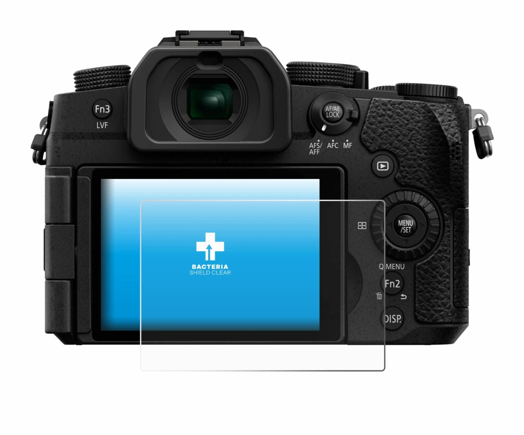 Image de l'appareil Panasonic Lumix DC-G97 avec une grande variété de protections d'écran.