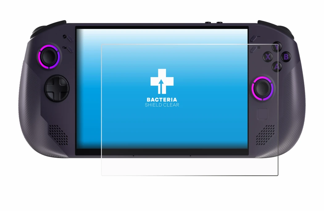 Image de l'appareil Lenovo Legion Go S avec une grande variété de protections d'écran.