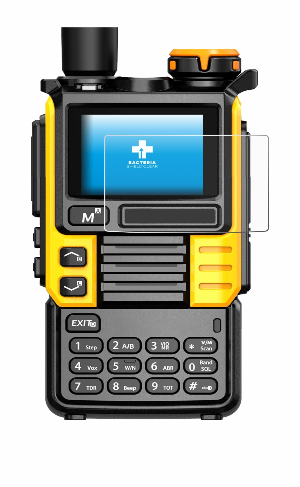Image de l'appareil Quansheng UV-K5 (99) avec une grande variété de protections d'écran.