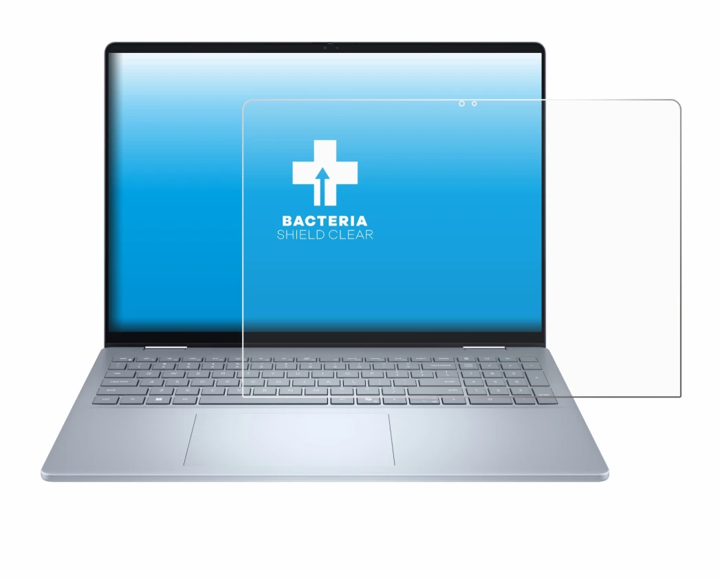 Image de l'appareil Dell 16 Plus-2-in-1 avec une grande variété de protections d'écran.